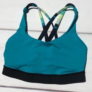 Lululemon blue Sports Bra
